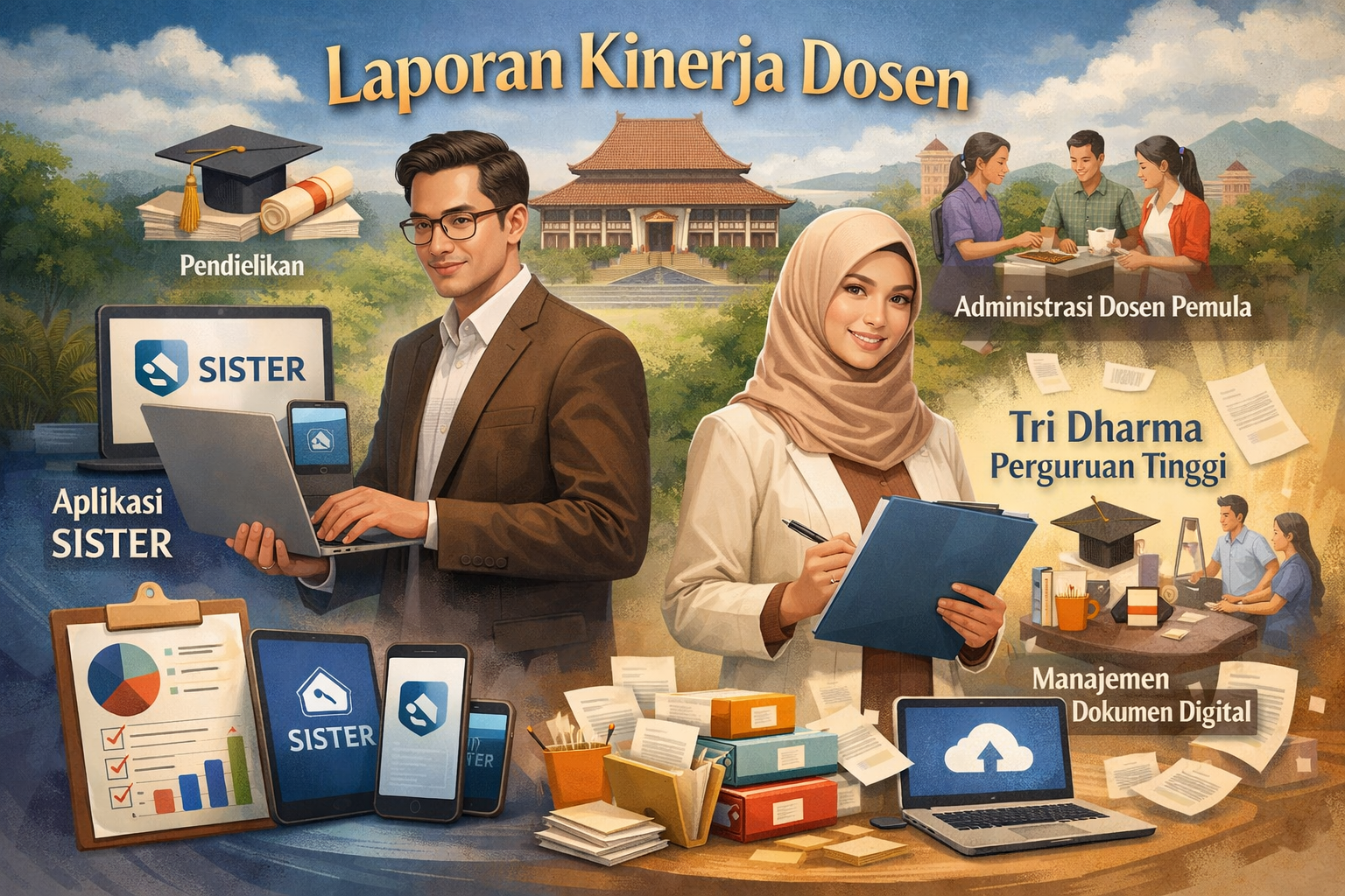Tips Menyusun Laporan Kinerja Dosen Sambil Rebahan