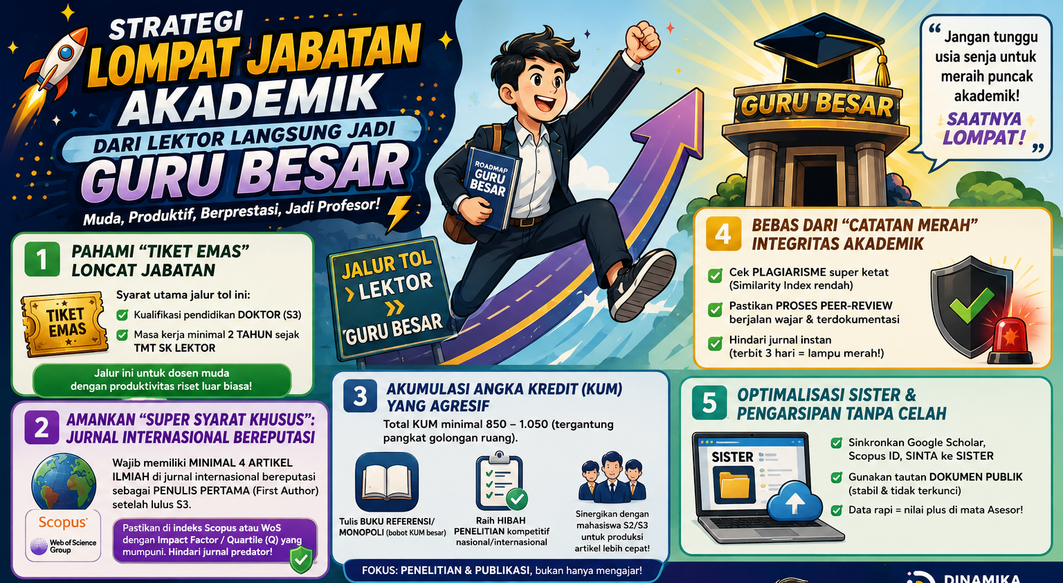 Strategi Lompat Jabatan Akademik dari Lektor Langsung Jadi Guru Besar