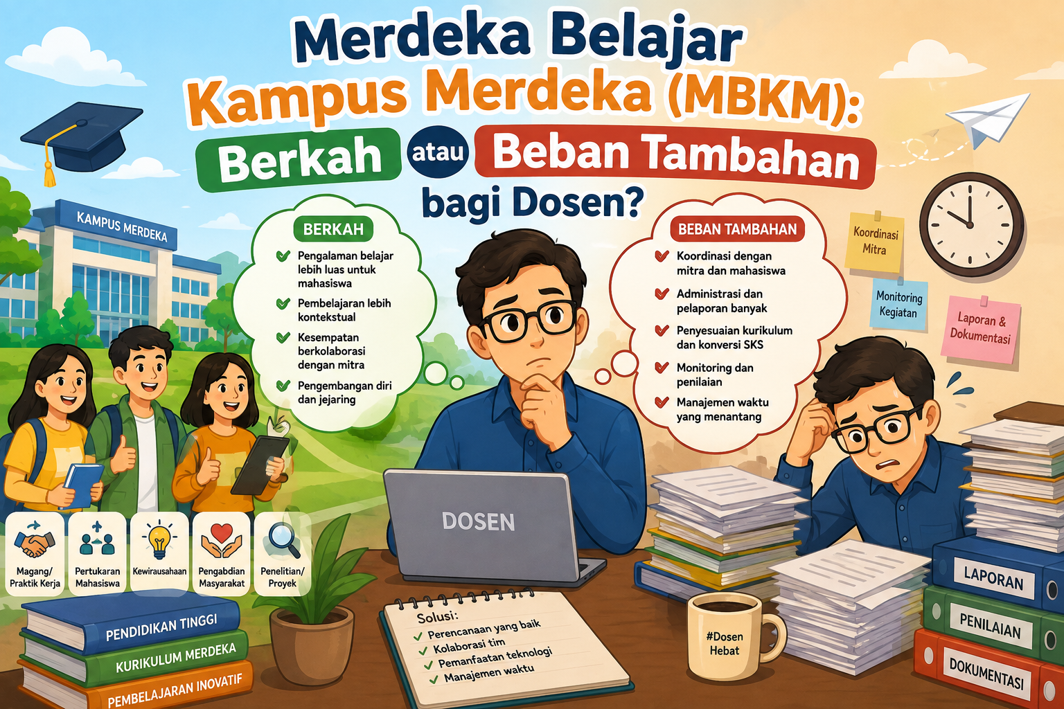 Merdeka Belajar Kampus Merdeka (MBKM): Berkah atau Beban Tambahan bagi Dosen?