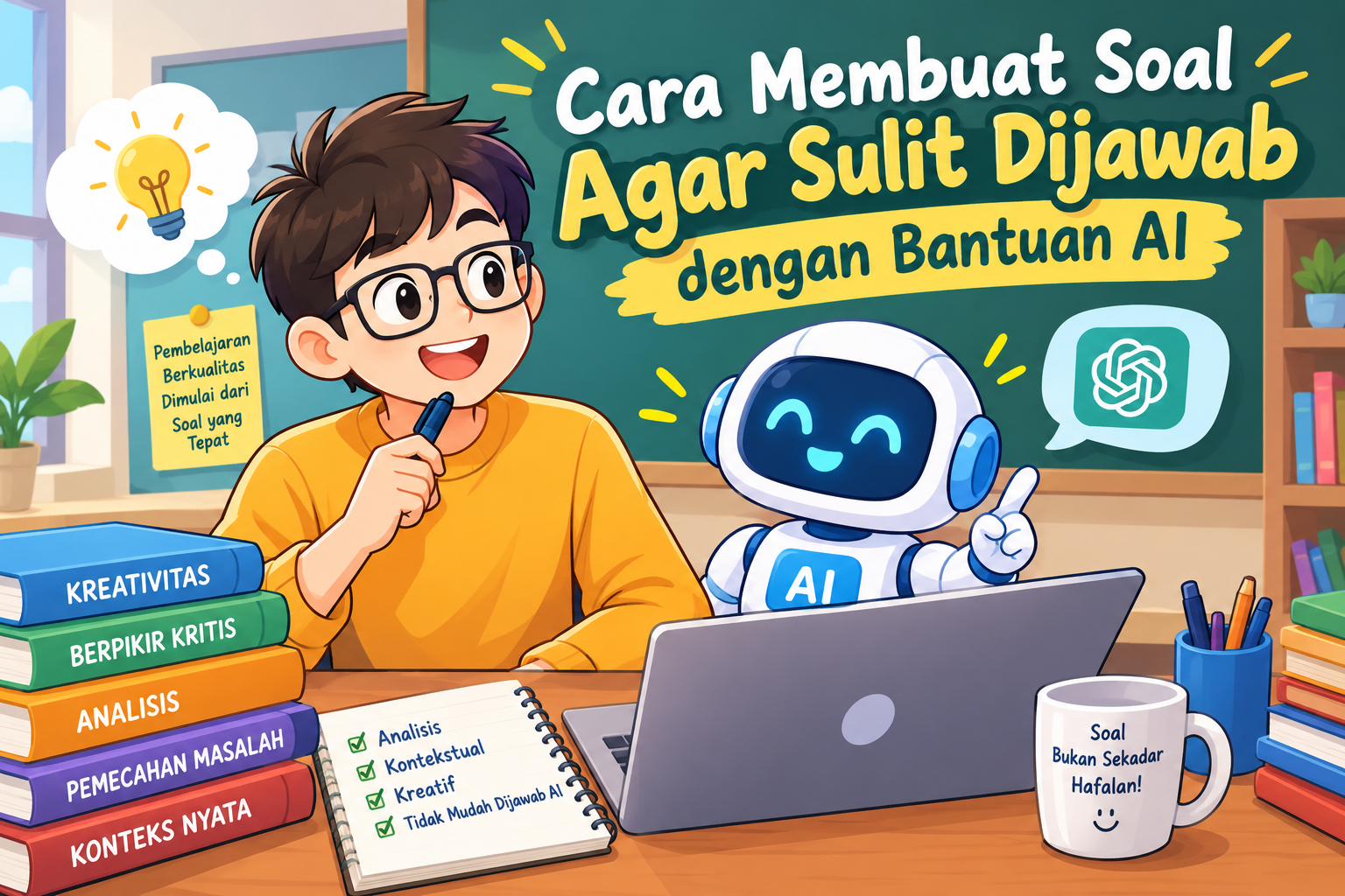 Cara Membuat Soal Agar Sulit Dijawab dengan Bantuan AI