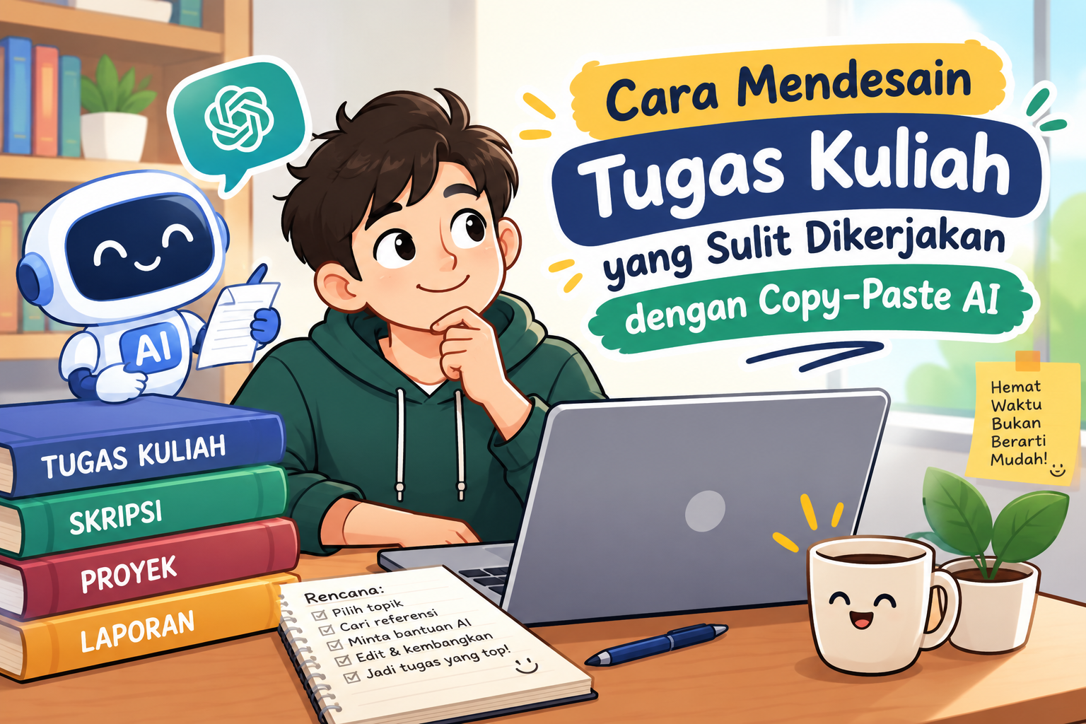 Cara Mendesain Tugas Kuliah yang Sulit Dikerjakan dengan Copy-Paste AI