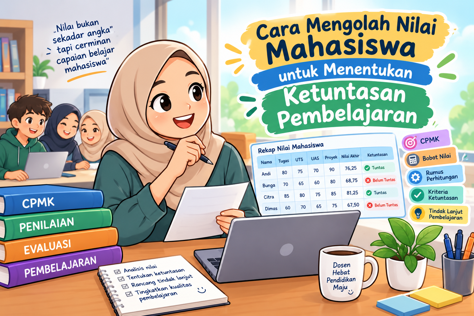 Cara Mengolah Nilai Mahasiswa untuk Menentukan Ketuntasan Pembelajaran